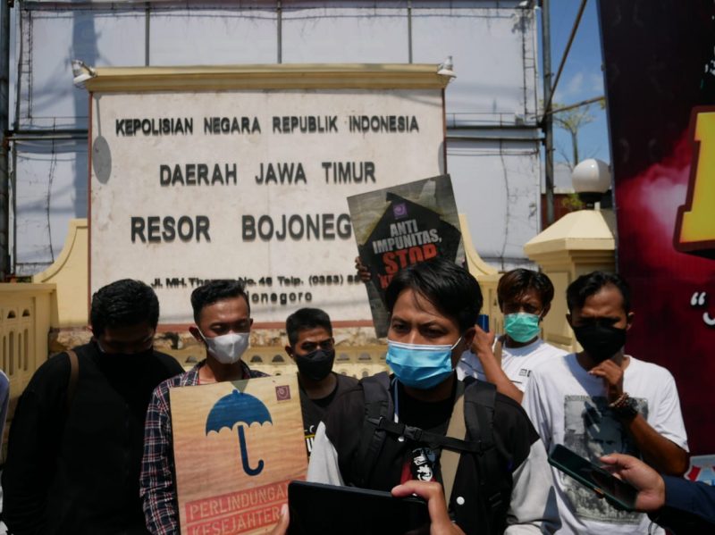 Aliansi Wartawan Bojonegoro Tuntut Pelaku Kekerasan Nurhadi Tempo Diusut Tuntas