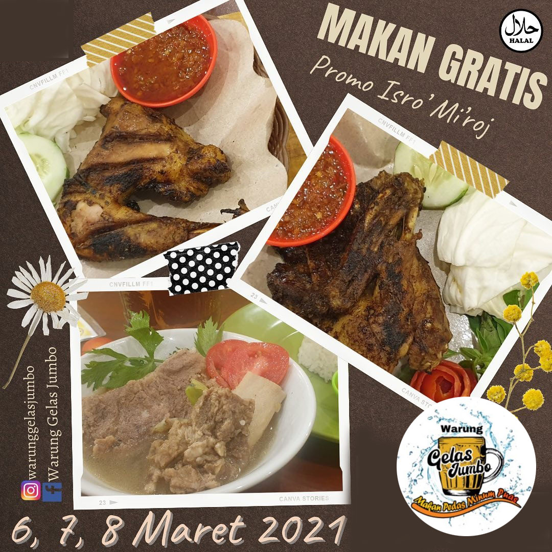 Promo Makan Gratis di Warung Gelas Jumbo 1 Promo Makan Gratis di Warung Gelas Jumbo