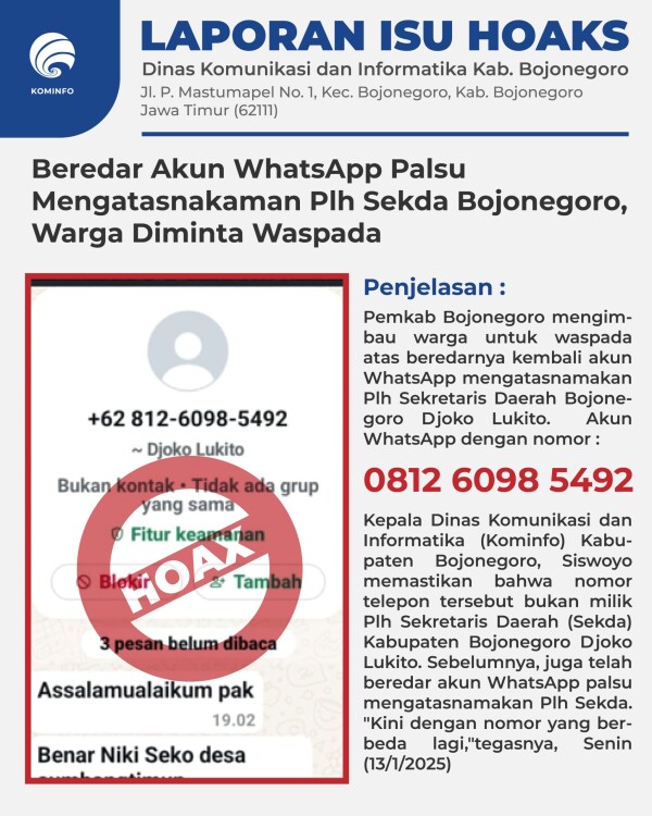 Hoax AkunWA