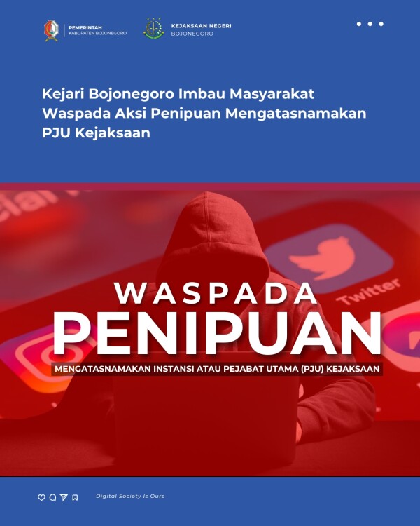 Marak Akun PJU Palsu, Kejari Bojonegoro Imbau Masyarakat Waspada Aksi Penipuan 41 FuGLp7zJWenZ05FK 1
