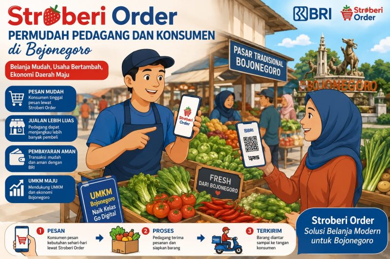 Stroberi Order BRI Permudah Pedagang dan Konsumen di Bojonegoro 1 IMG-20260510-WA0006