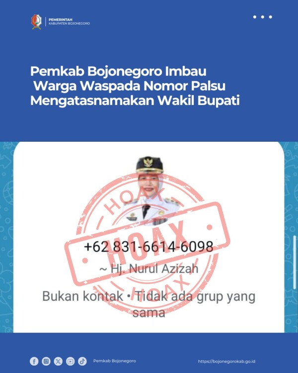 Waspada!! Nomor Palsu Mengatasnamakan Wakil Bupati 1 4eE3iW22EN0wa5nj